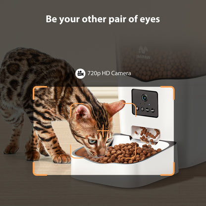 101Oz Smart Automatic Cat Feeder 3L WIFI and HD Camera Dog Pet Food Dispenser 10S Voice Recorder