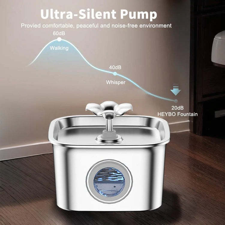 HEYBO Automatic Dog Dispenser Water Bowl Multiple Pets Water Fountain