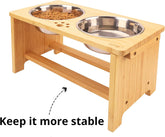 Elevated Dog Bowls,Raised Dog Bowl Stand with 2 Stainless Steel Bowls,Elevated Raised Dog Bowls for Large Medium Small Sized Dogs
